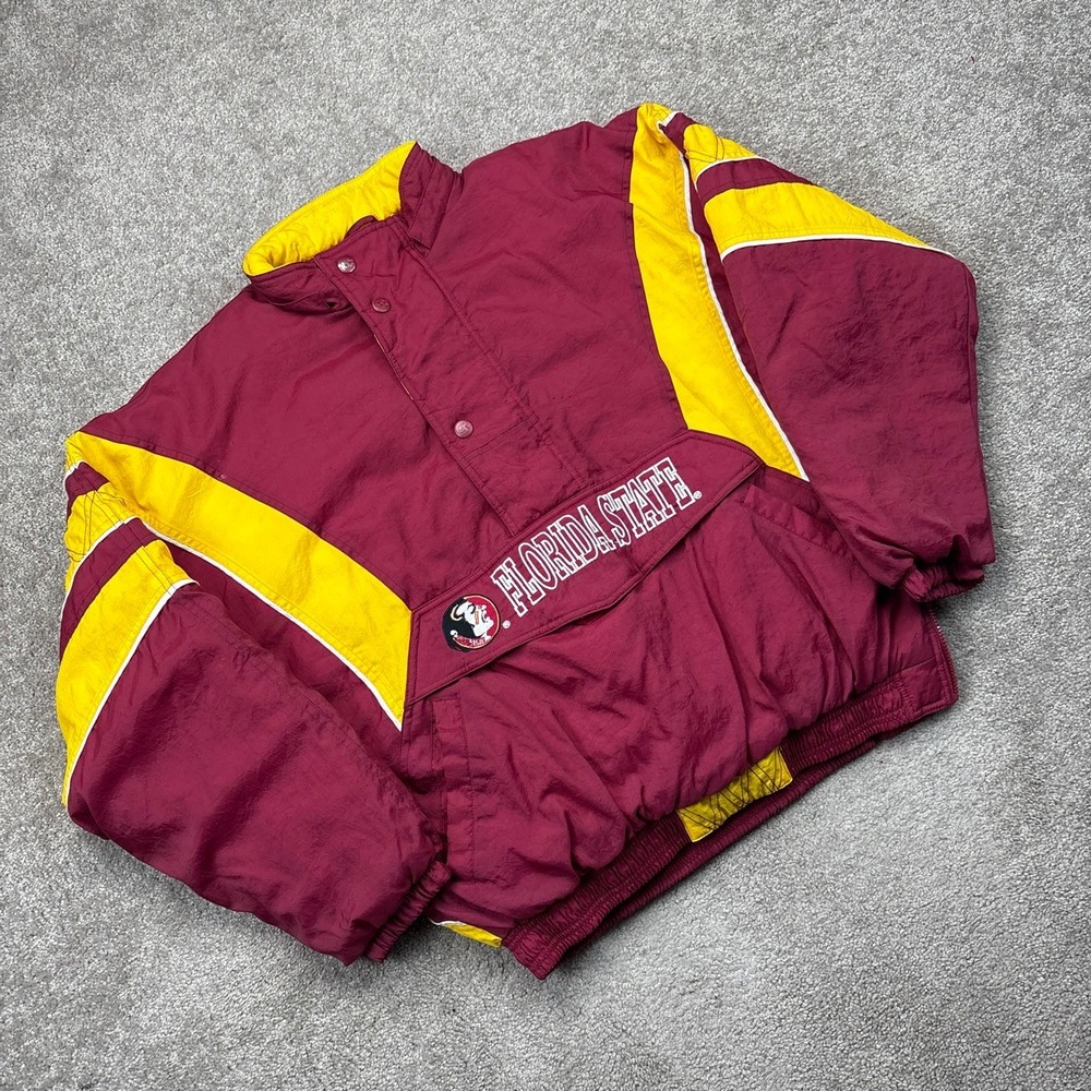 Vintage 90s Starter Florida State Seminoles FSU Puffer Jacket Large